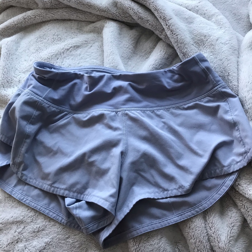 Purple lululemon shorts